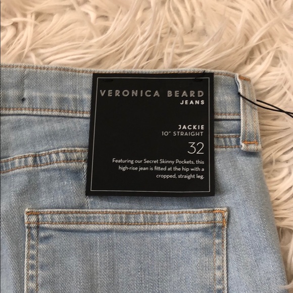NEW • Veronica Beard • Jackie Cropped Jeans Sky - Picture 7 of 8